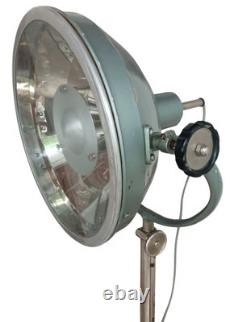 Vintage Rare Tallest 100´´ Adjustable Industrial Floor Lamp Cast Iron 65 Lbs