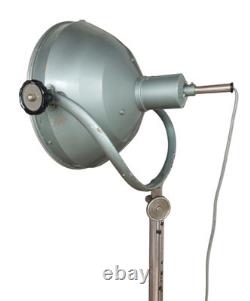 Vintage Rare Tallest 100´´ Adjustable Industrial Floor Lamp Cast Iron 65 Lbs