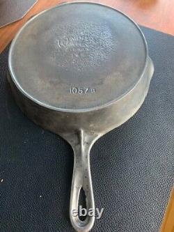 Vintage Wagner Ware Sidney O Cast Iron Fry Pan 1057b Handle No. 7 Seasoned