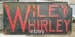 Vintage Wiley Whirley Cranes Port Deposit, MD Cast Iron Plaque Sign 96 Lbs 45x22