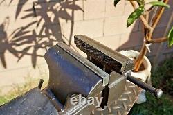 Vintage Wilton 1645, 5'' Jaw Swivel Anvil Vise, Schiller Park ILL Usa, 37 Lbs Vice