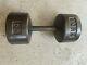Vintage York 55 Lb Dumbbell Single Roundhead Cast Iron Weight