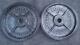 Vintage York 45 Lb Milled Olympic Weight Plates (90 Pounds Total)
