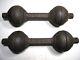 Vintage/antique Weider Go Go Globe Cast Iron Dumbells 15lb Ea