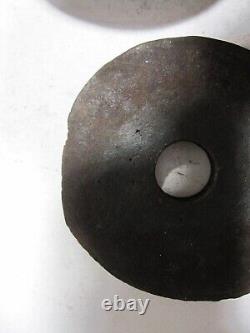 Vintage/antique Weider Go Go Globe Cast Iron Dumbells 15lb Ea