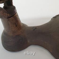 Vtg Antique NY Jacobs Bros Cast Iron Type 77 Candy Scale 6lbs Weight & Brass Pan