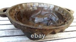 Vtg Cast Iron Pig Head Face Baking Cheese Mold 6 lbs / 9 VGC Free S/H