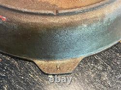 Vtg Lodge #14 SK Cast Iron Skillet 3 Notch Heat Ring Made in USA