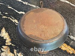 Vtg Lodge #14 SK Cast Iron Skillet 3 Notch Heat Ring Made in USA