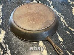 Vtg Lodge #14 SK Cast Iron Skillet 3 Notch Heat Ring Made in USA