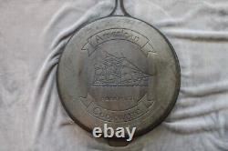 Vtg. Ship Bottom AB&I American Cookware #15 Cast Iron Skillet 15 X 2.5 11.4 Lb