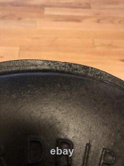WAGNER WARE #10 Cast Iron DRIP DROP Raised Letter Skillet Cover 1070 RESTORED