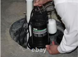 WAYNE CDU800 1/2 HP Submersible Cast Iron and Steel Sump Pump With Integrated