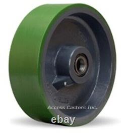 W-1240-DT-1-1/4 12 x 4 Duralast Poly on Cast Iron Wheel, 4800 lbs Capacity