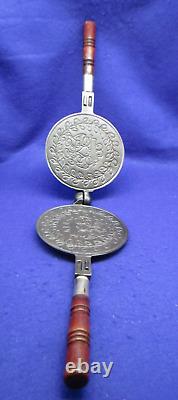 Wagner Mfg. Co. Sidney O Wafer Iron Pat'd Feb 22, 1910 with detachable Handle