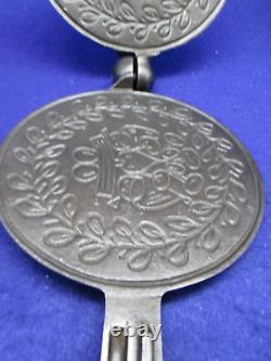 Wagner Mfg. Co. Sidney O Wafer Iron Pat'd Feb 22, 1910 with detachable Handle