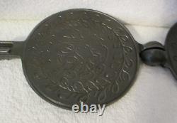 Wagner Mfg. Co. Sidney O Wafer Iron Pat'd Feb 22, 1910 with detachable Handle