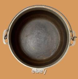 Wagner Ware #1269 Cast Iron Dutch Oven withLid Vintage Nickle Plated RARE 1920's