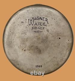Wagner Ware #1269 Cast Iron Dutch Oven withLid Vintage Nickle Plated RARE 1920's