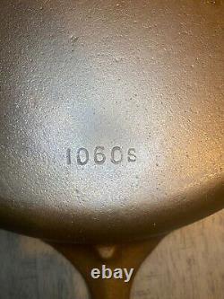 Wagner ware #10 cast iron skillet 1060s Seasoned x 5 Sits flat, excellent shape