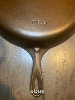 Wagner ware #10 cast iron skillet 1060s Seasoned x 5 Sits flat, excellent shape
