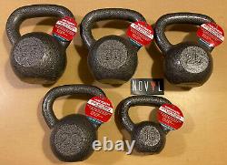 Weider Cast Iron Kettlebell 10, 15, 20, 25, 30 & 35 lb Single Choose Weight