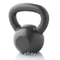 Weider Cast Iron Kettlebell With Hammertone Finish Single 5 95 lbs