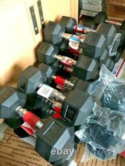 Weider and CAP Rubber Dumbbell Weights 5 8 10 15 25 30 40 LB FREE SHIPPING NEW