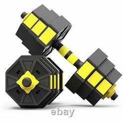 Weight Dumbbell Set Adjustable Fitness GYM Home Cast Full Iron Steel Plates