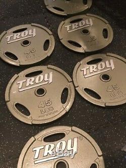 Weight Plates Troy Olympic 45lb Plates
