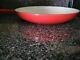 Williams Sonoma Le Creuset Enameled Cast Iron Shallow Fry Omelet Pan 11 Red