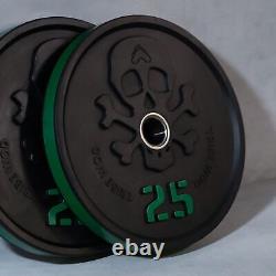 Wod Cast Iron Plate Weights 25 Lbs Pair Olius Gym Weights For Men And Women B