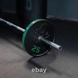 Wod Cast Iron Plate Weights 25 Lbs Pair Olius Gym Weights For Men And Women B