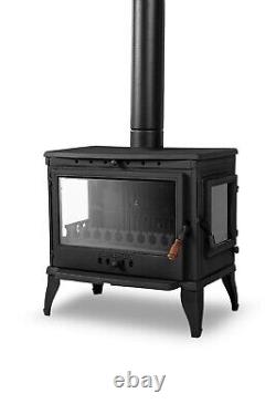 Woody cast iron wood burning stove, % 100 cast iron stove, 251 lbs, 30,000 BTU