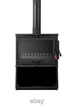 Woody cast iron wood burning stove, % 100 cast iron stove, 292 lbs, 34,000 BTU