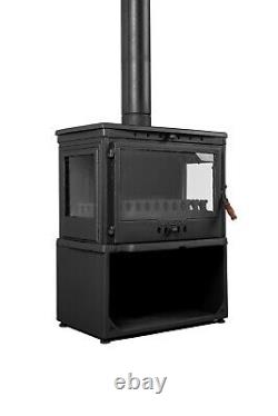 Woody cast iron wood burning stove, % 100 cast iron stove, 292 lbs, 34,000 BTU