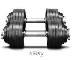 Yes4All 105 lb Adjustable Dumbbell Weight PAIR Set (2 x 52.5 lb) FREE SHIPPING