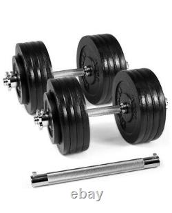 Yes4All 190 lb Total Adjustable Dumbbell Weight Set with Connector NOT 200 LB