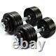 Yes4All Adjustable Dumbbell Weight Set Of 2 2x25lbs(50lbs Total) In Hand