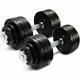 Yes4all Adjustable Dumbbell Weight Set Of 2 2x25lbs(50lbs Total) In Hand