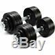 Yes4All DL2Z 105 lbs (2x52.5lbs) Pair Adjustable Dumbbells Weights Fitness PAIR