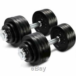 Yes4All DL2Z 105 lbs (2x52.5lbs) Pair Adjustable Dumbbells Weights Fitness PAIR