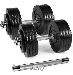 Yes4all 190 LBS Weights Adjustable Dumbbells w Connector Bar PRIORITY SHIP