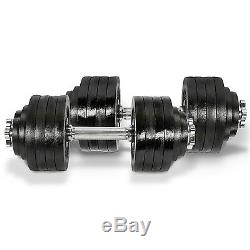Yes4all Dumbbell Set 105 Lbs Adjustable Weight Cast Iron Dumbbells Fitness Gym