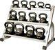 York Barbell Hercules Cast Iron (5-80 Lbs) 13-kettlebell Set With Stand