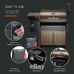 Z GRILLS Wood Pellet Grill 8 in 1 Smoked Grill 700 SQIN Cooking Area, 20 lb