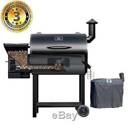 Z Grills Wood Pellet Grill BBQ Smoker Digital Control Outdoor Cooking+Free Cover