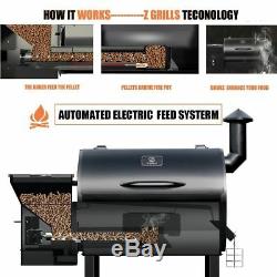 Z Grills Wood Pellet Grill BBQ Smoker Digital Control Outdoor Cooking+Free Cover