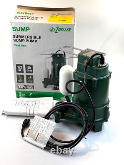 Zoeller 1096 1/2HP 80GPM Cast Iron Submersible Sump Pump