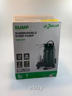 Zoeller 1096 1/2HP 80GPM Cast Iron Submersible Sump Pump